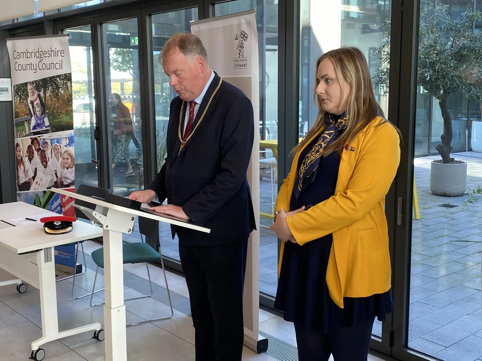  Cllr Tom Sanderson (left) and Cllr Yannifer Malinowski. 